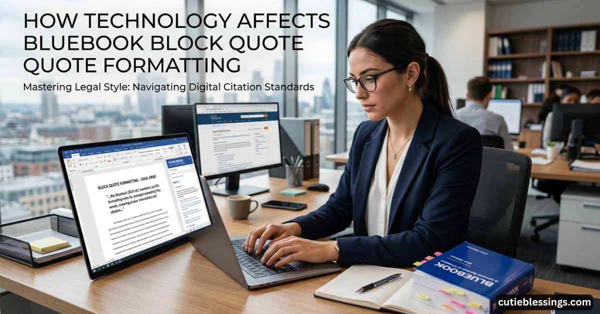 How Technology Affects Bluebook Block Quote Formatting