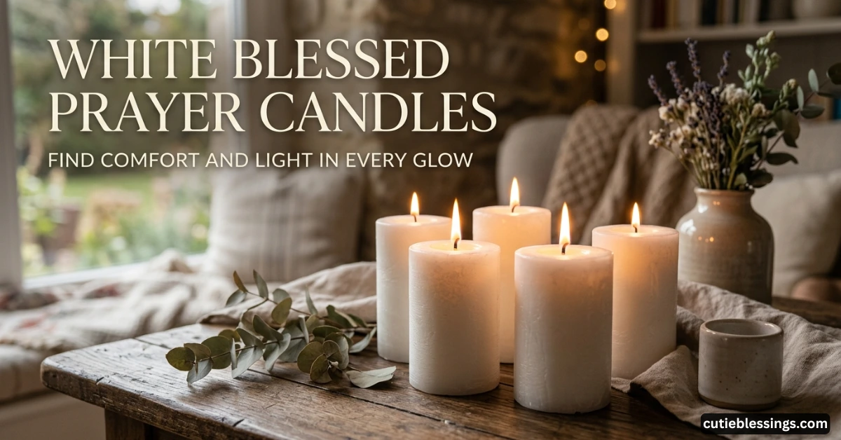 White Blessed Prayer Candles