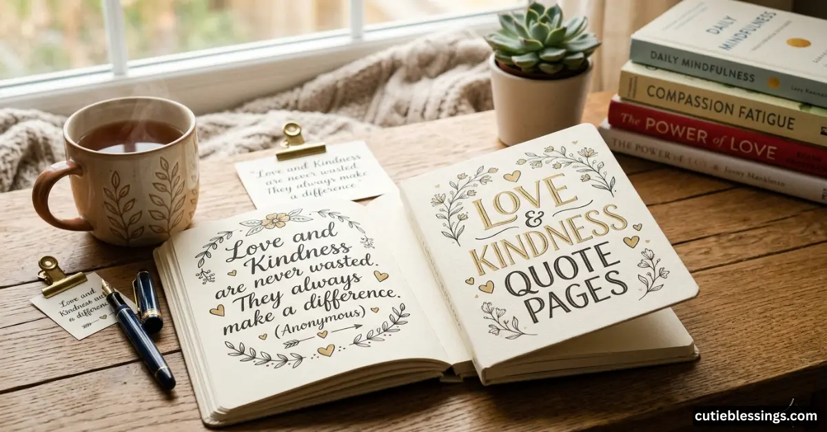 Love and Kindness Quote Pages