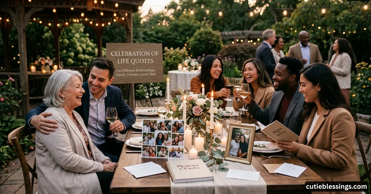 Celebration of Life Quotes for Different Relationships