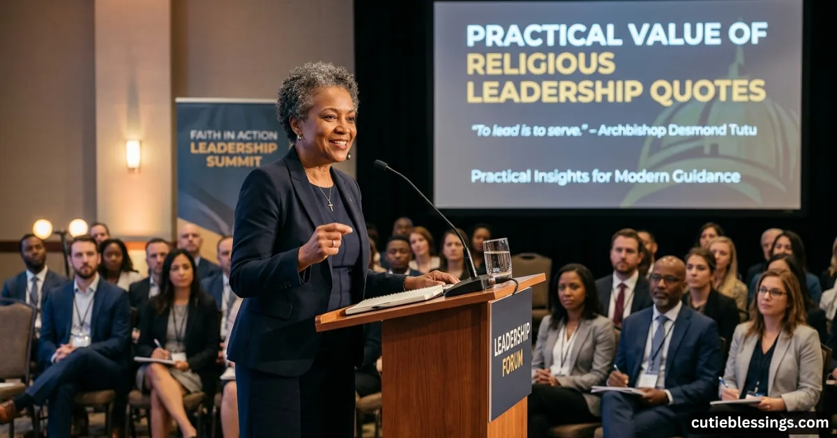 Practical Value of Religious Leadership Quotes