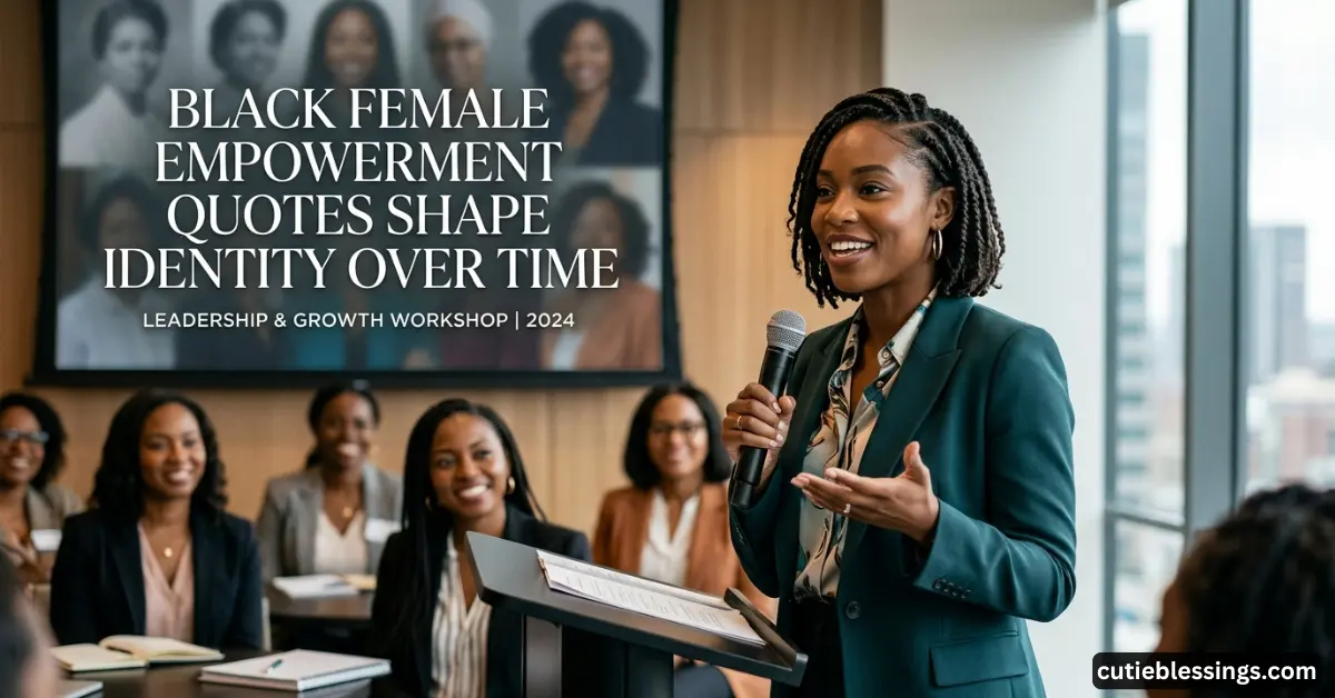 How Black Female Empowerment Quotes Shape Identity Over Time