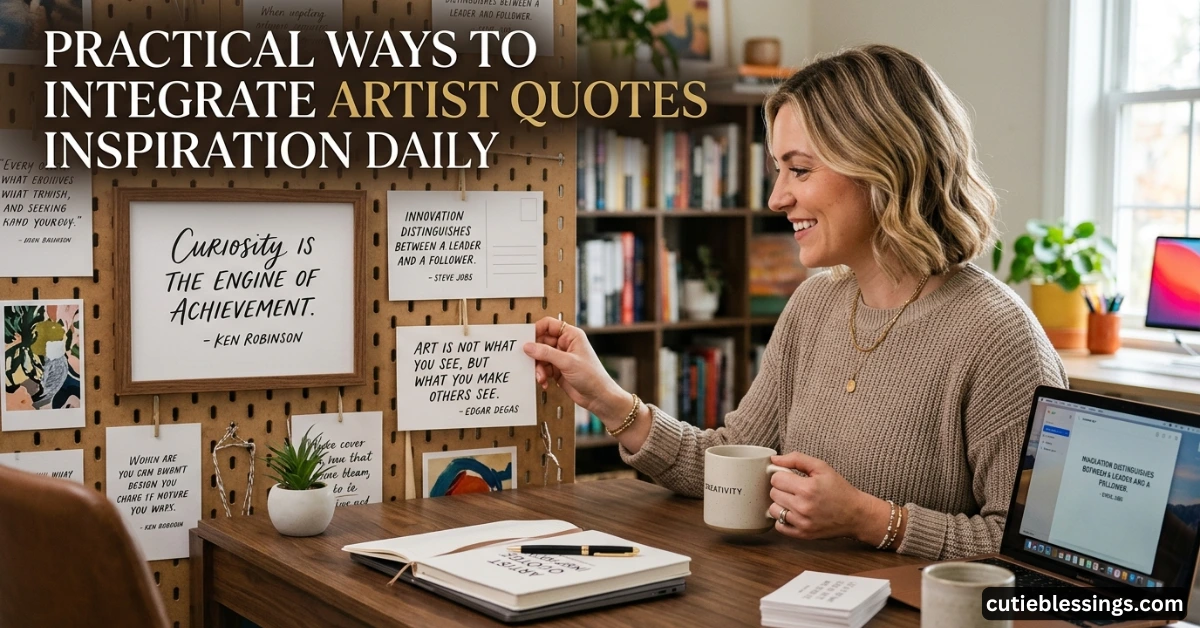 Practical Ways to Integrate Artist Quotes Inspiration Daily