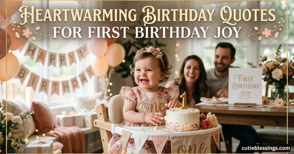 55 Heartwarming Birthday Quotes for First Birthday Joy