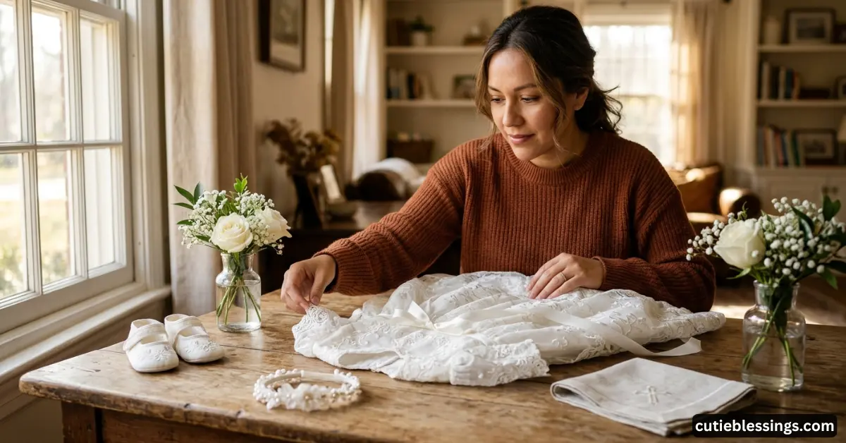 Preparing the Infant Blessing Dress for the Big Day