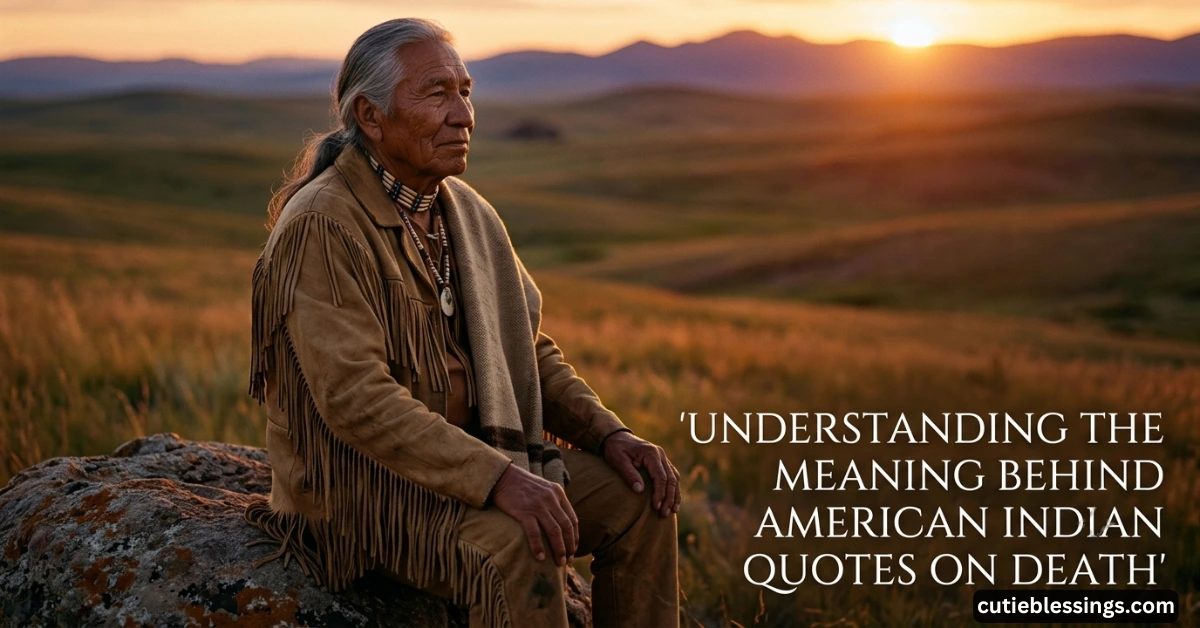 Understanding the Meaning Behind American Indian Quotes on Death