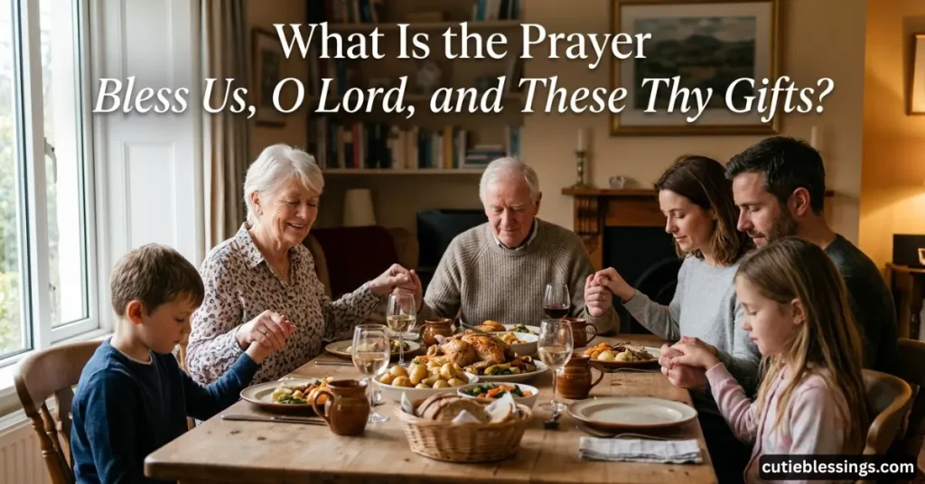 What Is the Prayer Bless Us Oh Lord and These Thy Gifts?