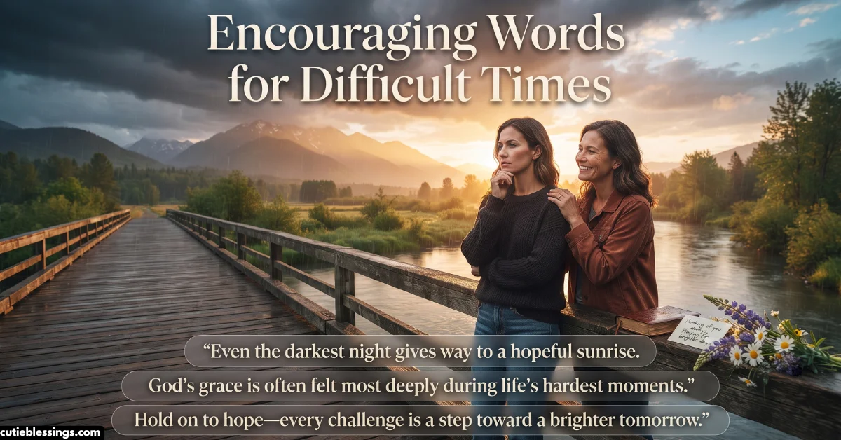Encouraging Words for Difficult Times